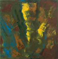Double Profile, 1984, oil on canvas, 72" x 72"