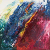 Double Profile, 1984, oil on canvas, 72" x 72"