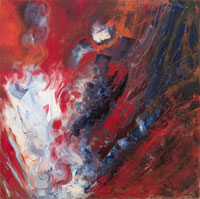 Double Profile, 1984, oil on canvas, 72" x 72"